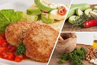 Пошаговый рецепт «Котлеты куриные с пюре» c фото